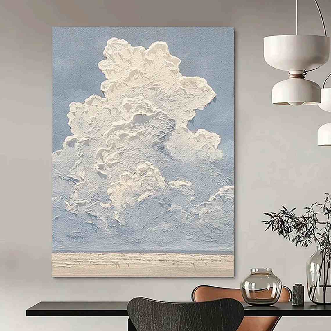 Sky_Blue_White_Textured_Abstract_Wall_Art_O29X3 wall art